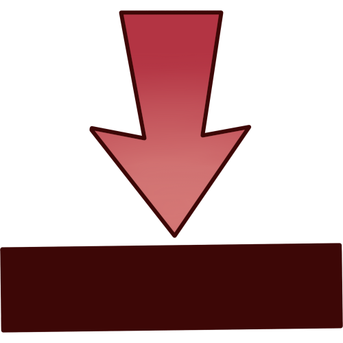 a red arrow points down at a bar
